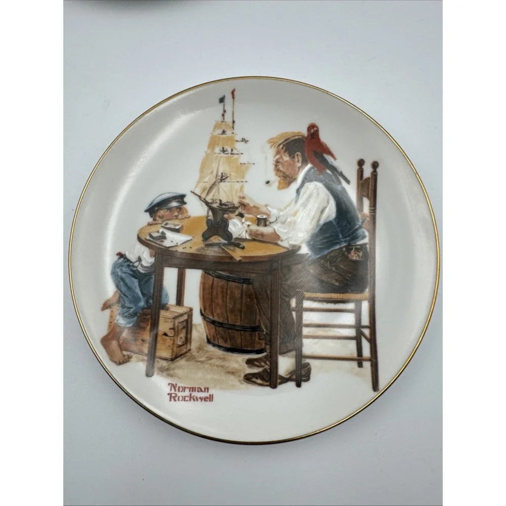 Norman Rockwell Set of 4 1982 Plates 